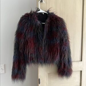 Free people Furry Multicolor Jacket women’s